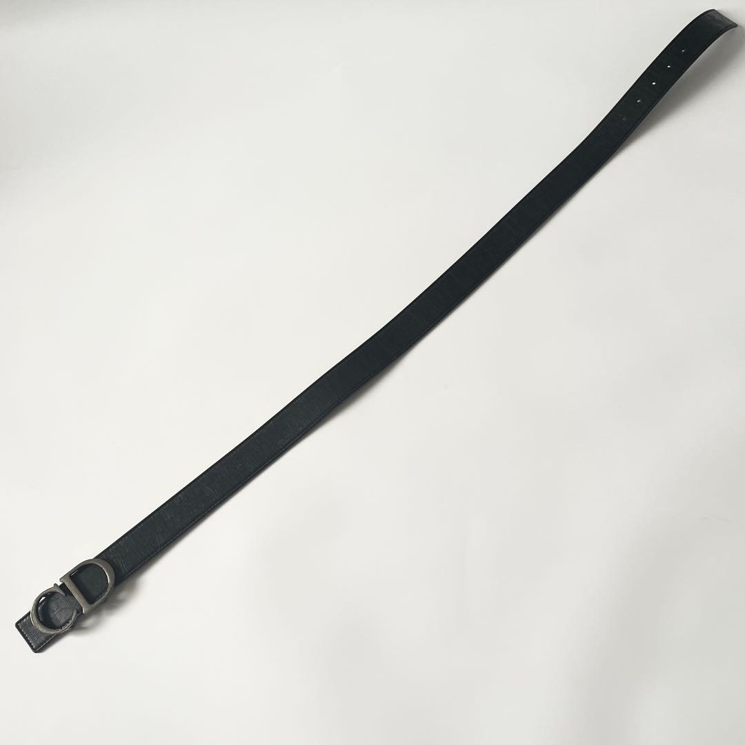 ディオール　ベルト　オブリーク　ギャラクシー　CDロゴ　レザー　黒　85/34