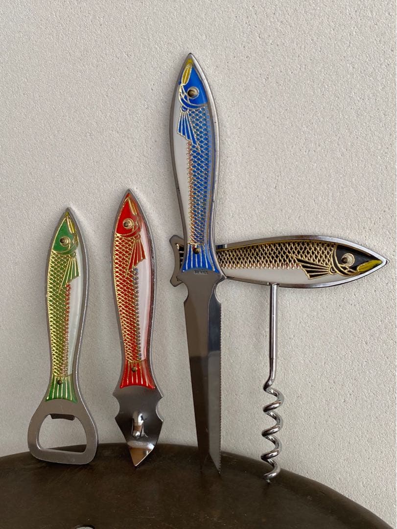 アンティーク ビンテージ 栓抜き フッシュ ナイフ セット