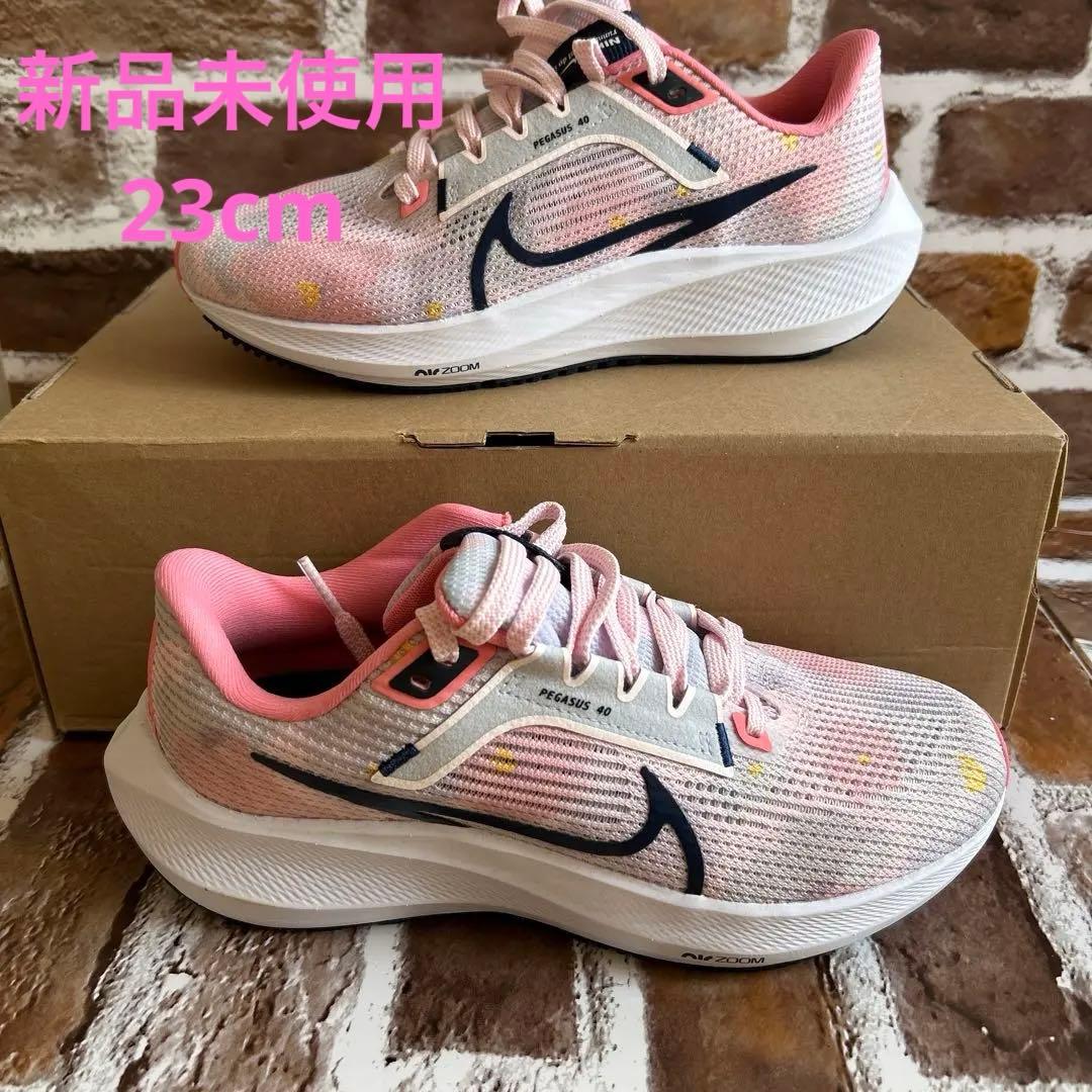 ナイキ エアズーム ペガサス 40プレミアム 23cm ピンク ランニング　②