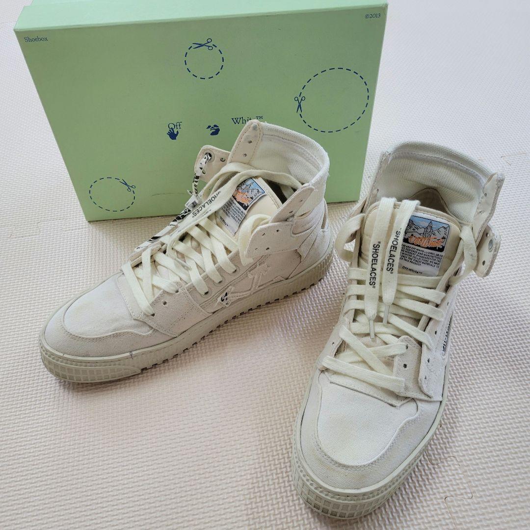 Off-White 3.0 OFF COURT ハイカットスニーカー 43