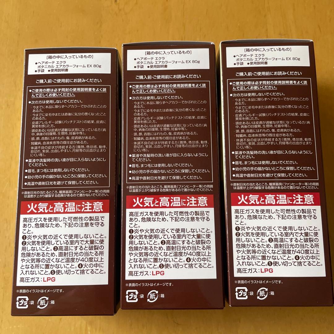 ÉCLAT ボタニカルエアカラーフォーム 3個セット ダークブラウン