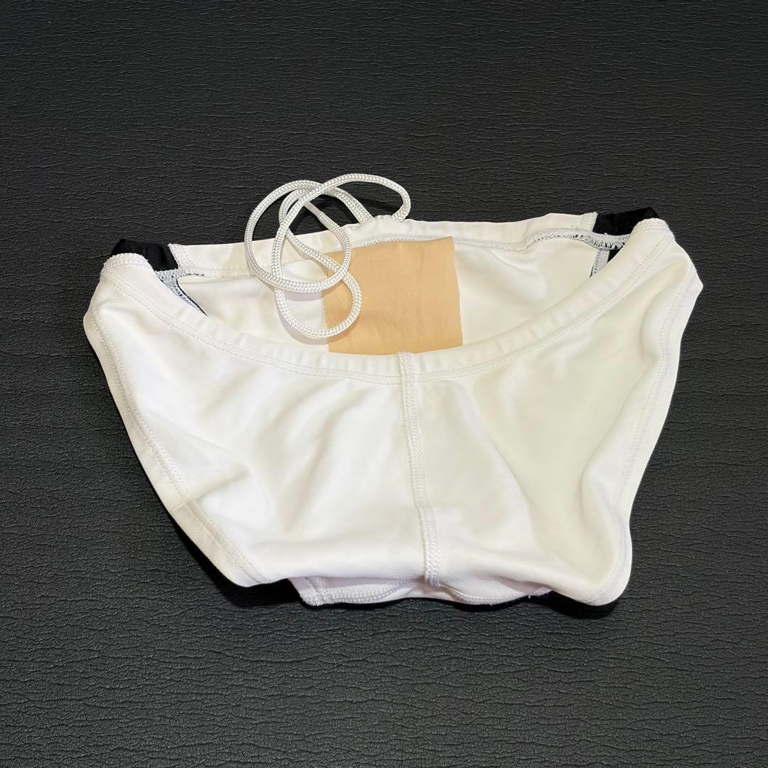 SPEEDO 競泳水着 ホワイト/ブラック SSサイズ