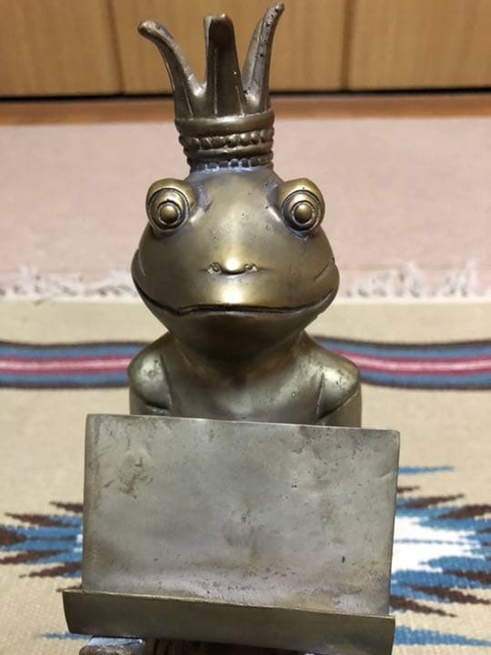 オールド　クラウンカエル　カードホルダー