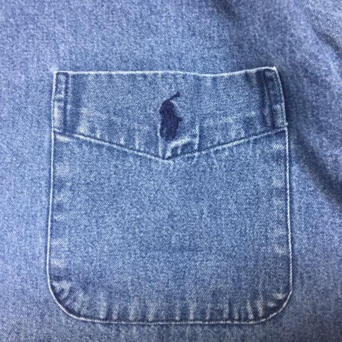 美品 ＸＬ ラルフローレ インデイゴ 長袖シャツ デニムシャツ ヴィンテージ
