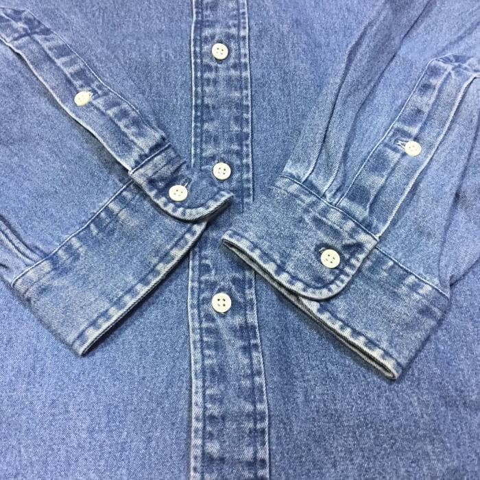 美品 ＸＬ ラルフローレ インデイゴ 長袖シャツ デニムシャツ ヴィンテージ