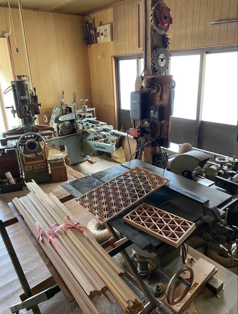 ⑨組子細工　行燈　間接照明