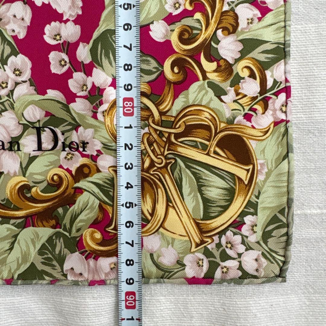Christian Dior スカーフ　スズラン　水玉　クリスチャンディオール