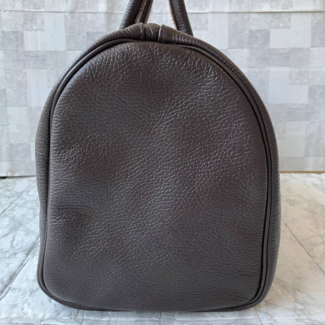 美品◎ヤングアンドオルセン EMBOSSED LEATHER BOSTON S