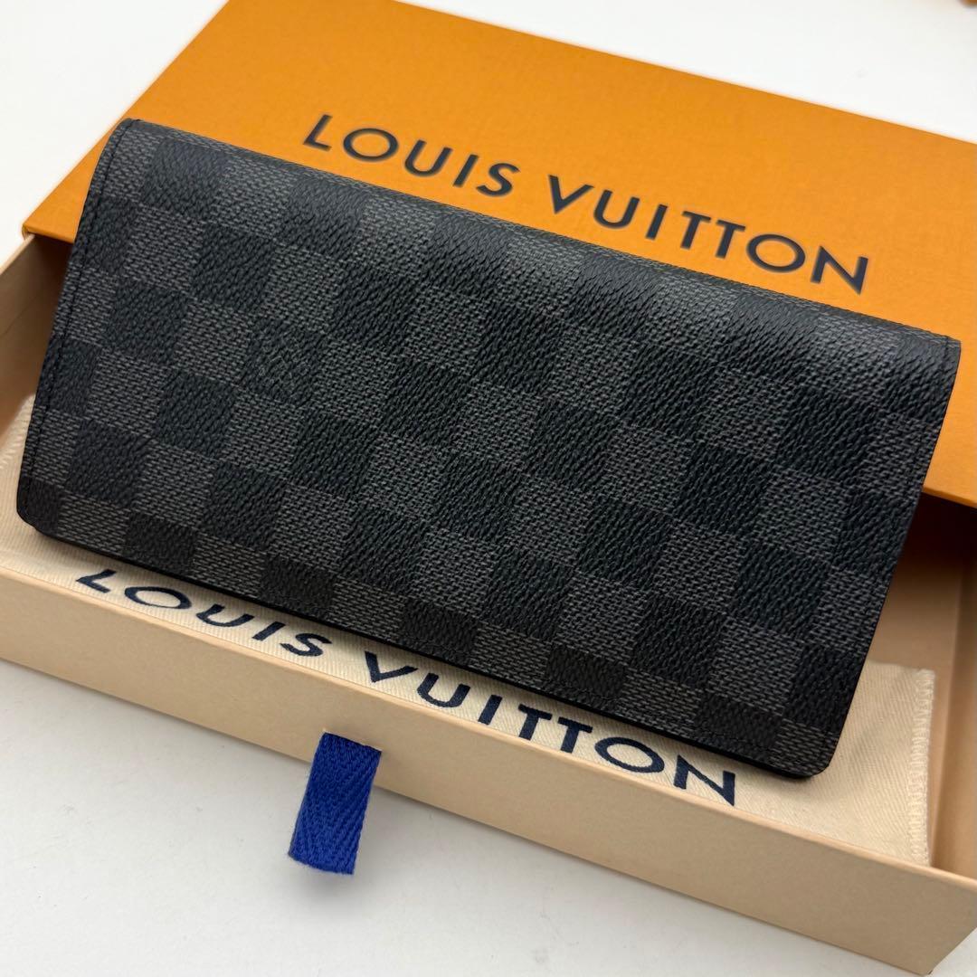 【極上美品】ルイヴィトン ダミエ グラフィット ポルトフォイユ ブラザ 長財布