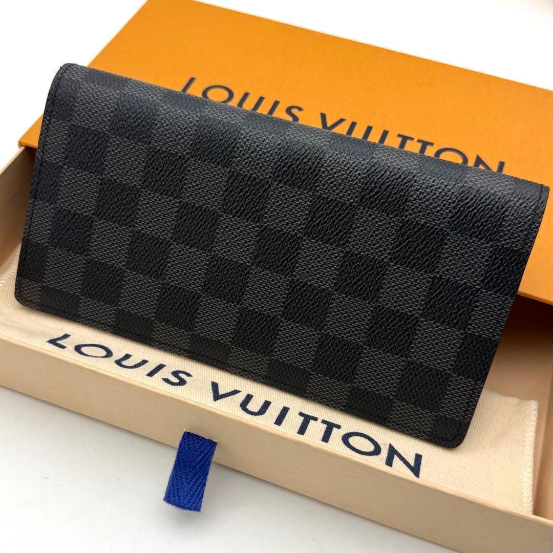 【極上美品】ルイヴィトン ダミエ グラフィット ポルトフォイユ ブラザ 長財布