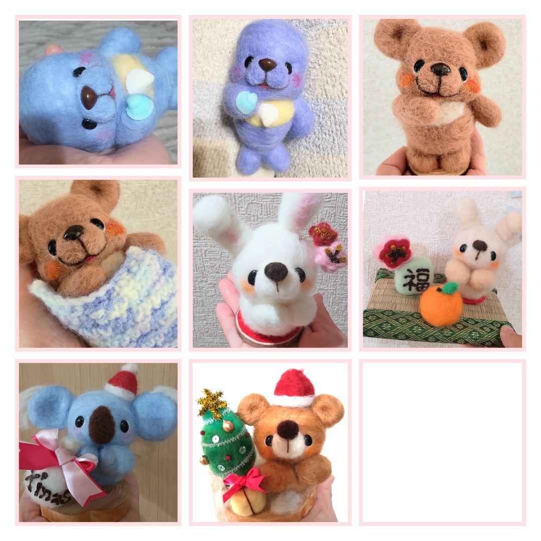 オーダー受付中♡羊毛フェルト 記念 人形 ぬいぐるみ メモリアル