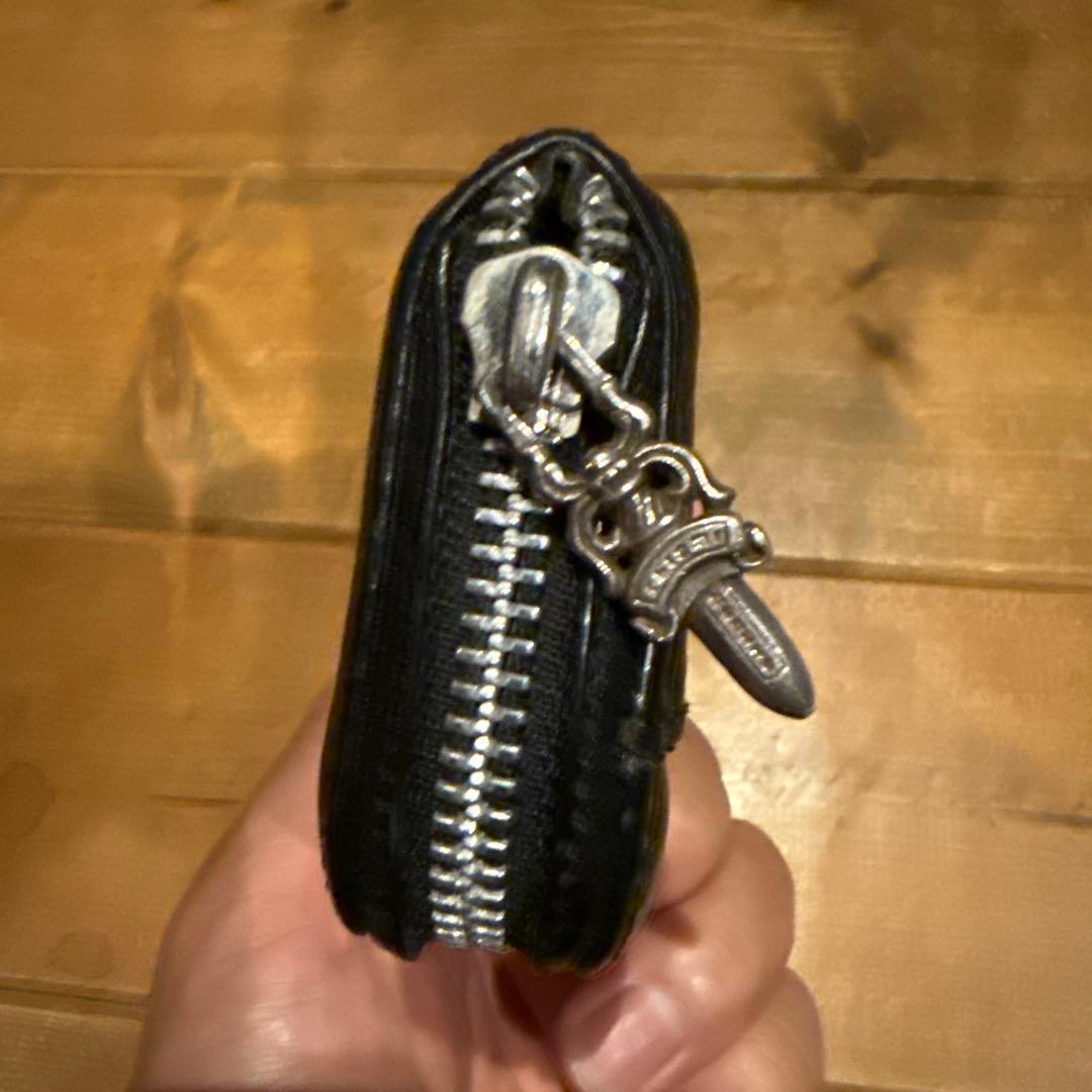 美品　Chrome Hearts 黒 レザー 小銭入れ　カード