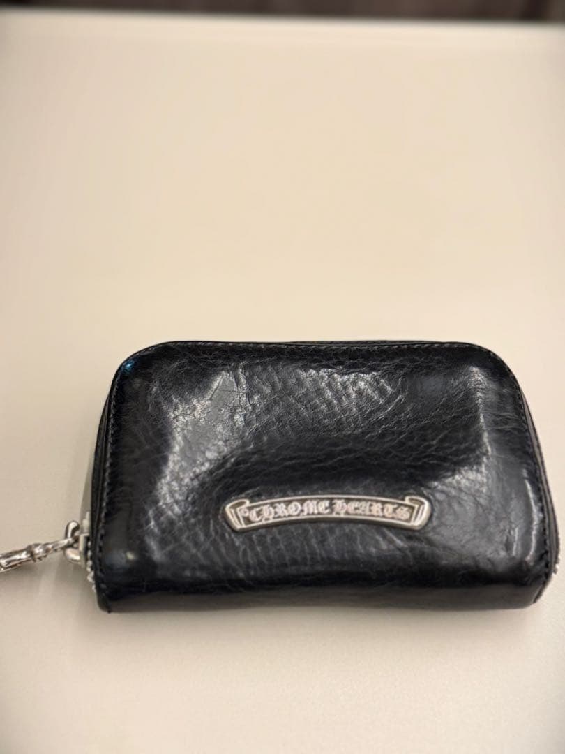 美品　Chrome Hearts 黒 レザー 小銭入れ　カード