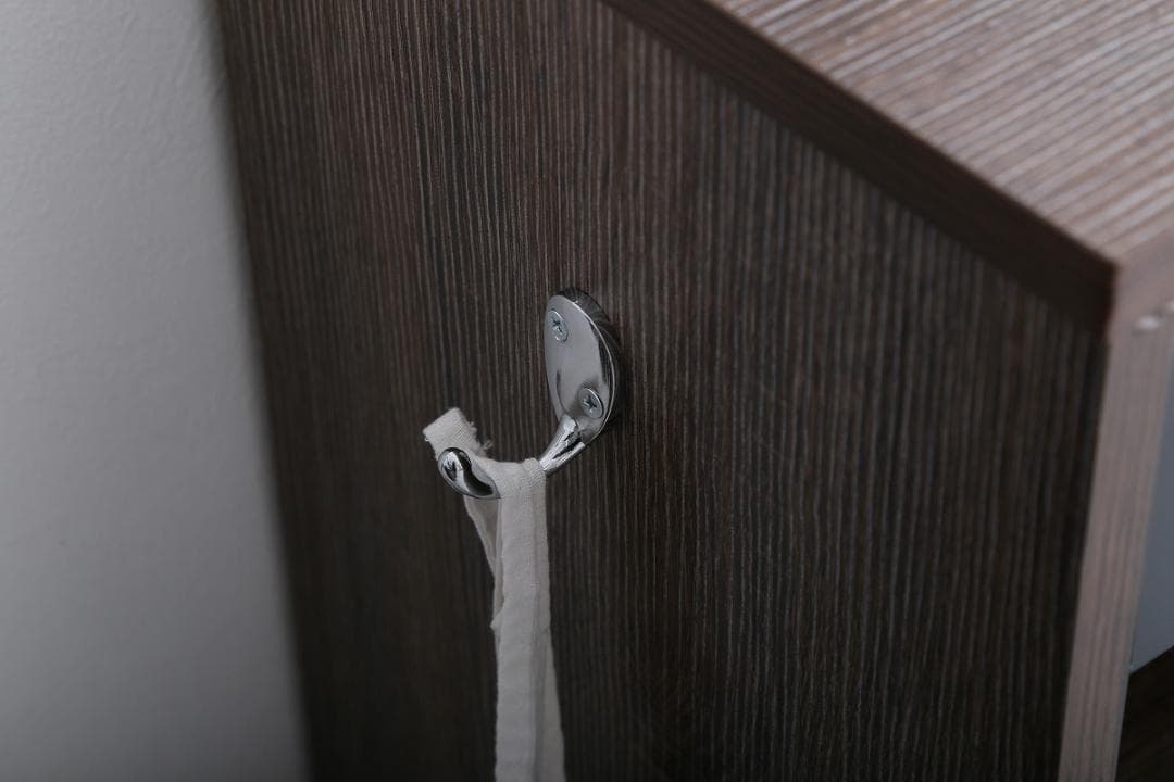 【幅80cm】引き出し付き本棚 ブラウンxブラック