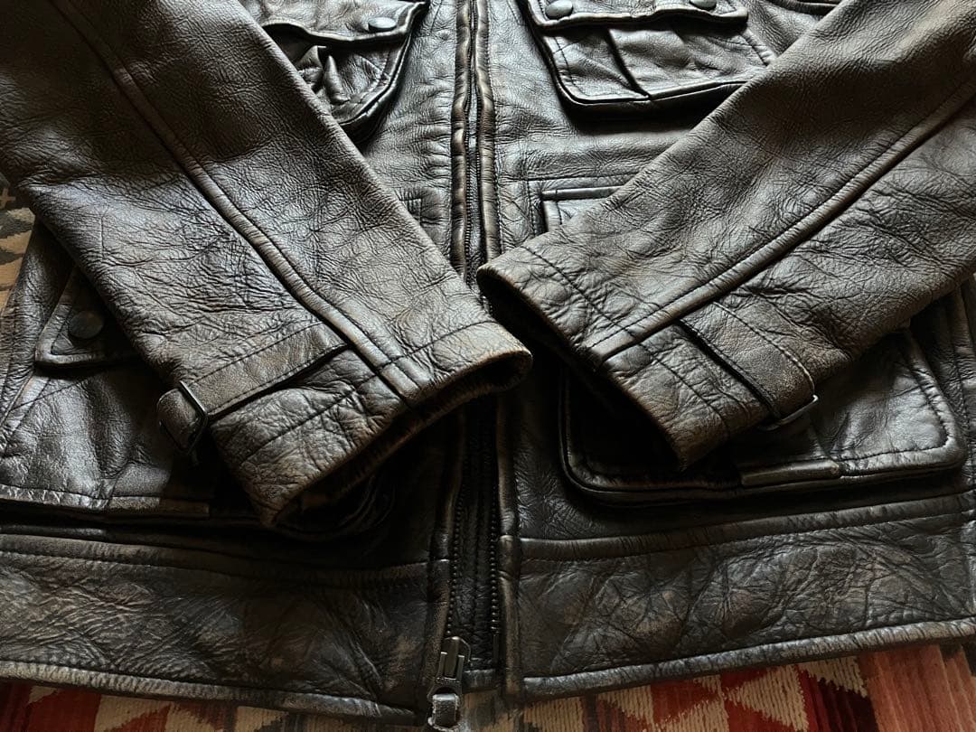 【傑作】RRL ダブルアールエル レザー ジャケット XSポロ ラルフローレン