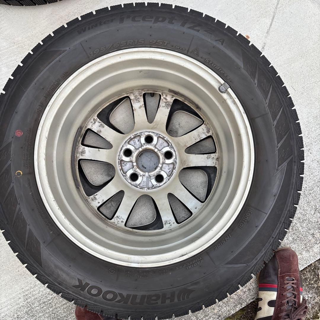 195/65R15スタッドレス　4本セット　ハンコック