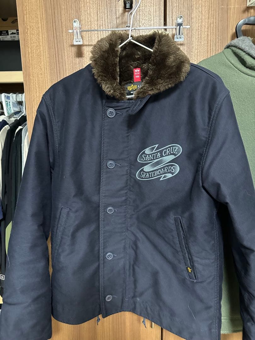 【レア】ALPHA × SANTA CRUZ デッキジャケット N-1型