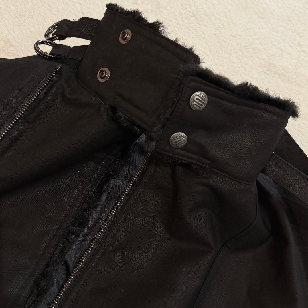 ジャケット・アウター Y2K japanese label fur & neck belted jac