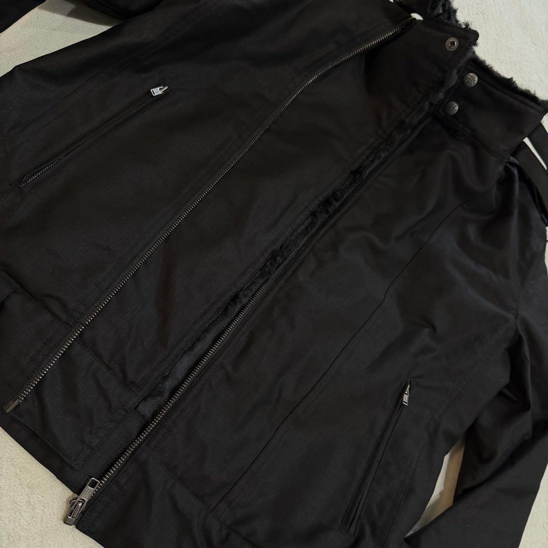 ジャケット・アウター Y2K japanese label fur & neck belted jac
