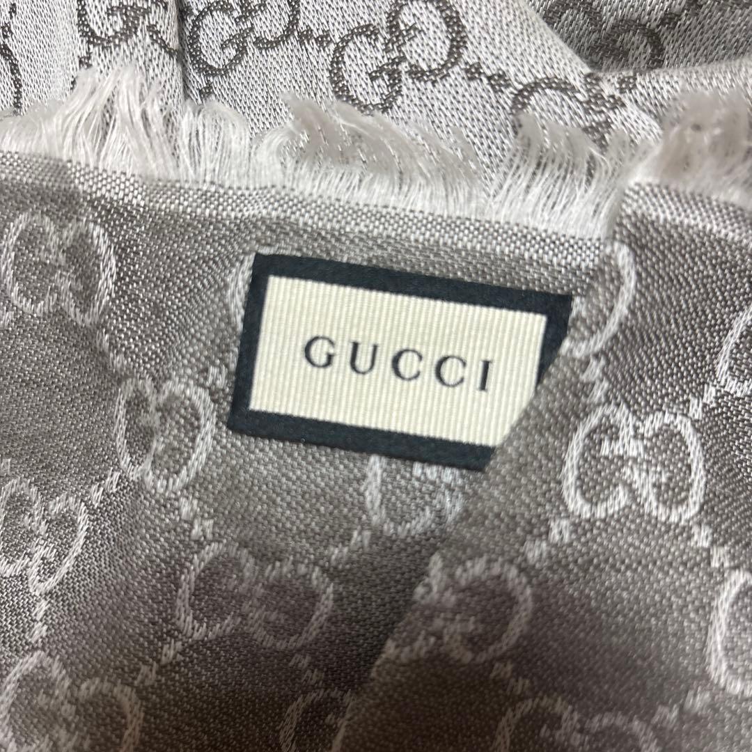 GUCCI ストール スカーフ グレー