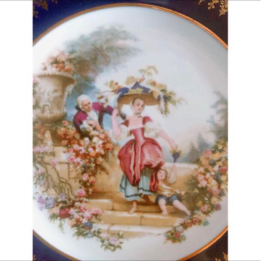 SALE！【レア】ヴィンテージ フランス 製 リモージュ キャッスル 絵皿 高級