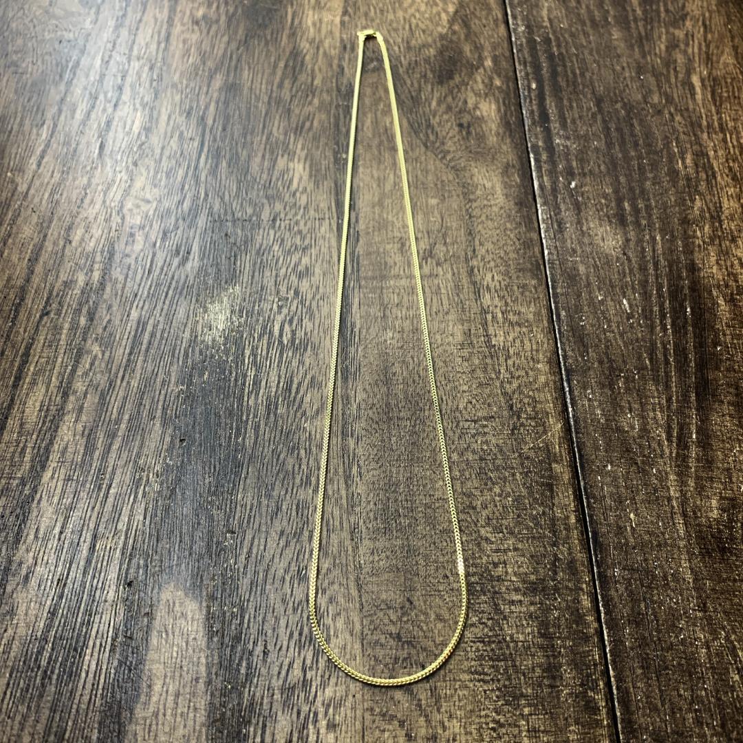 GOLD 10K ゴールド 55cm 1.5mmフランクリンネックレス