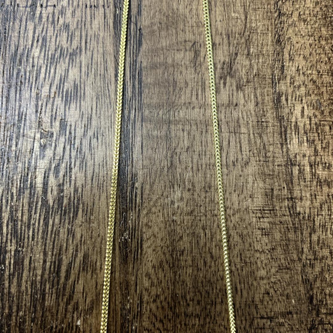 GOLD 10K ゴールド 55cm 1.5mmフランクリンネックレス