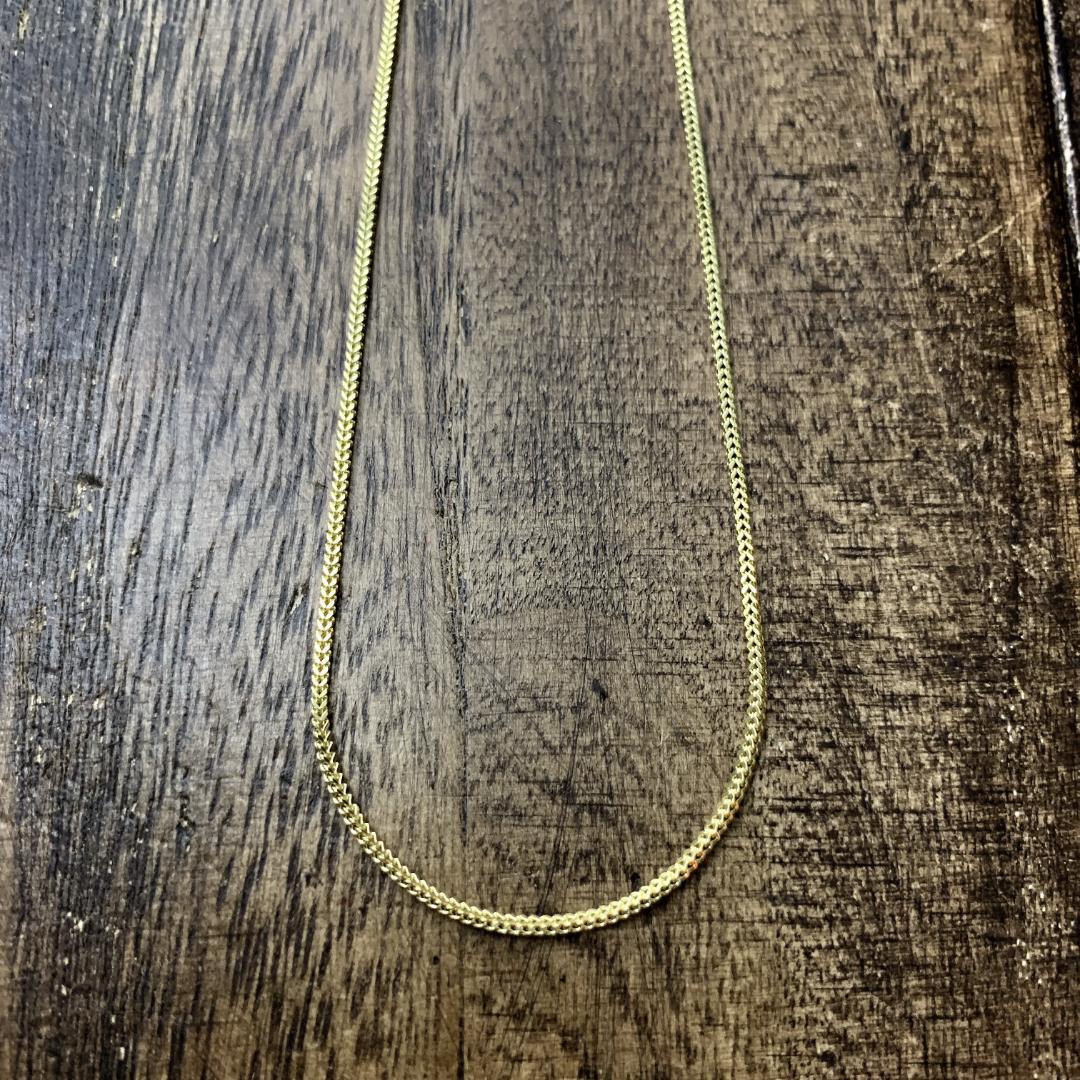 GOLD 10K ゴールド 55cm 1.5mmフランクリンネックレス