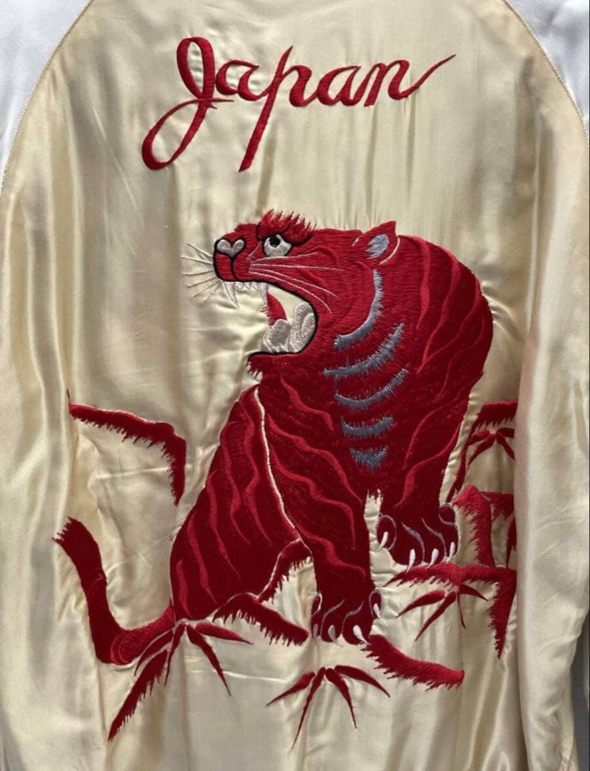 TAILOR TOYOスカジャン RED TIGER ×GOLD DRAGON