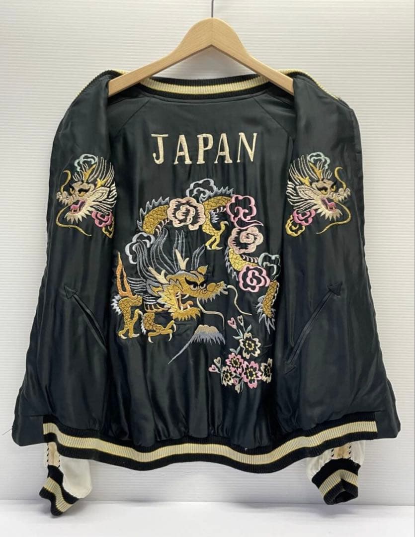 TAILOR TOYOスカジャン RED TIGER ×GOLD DRAGON