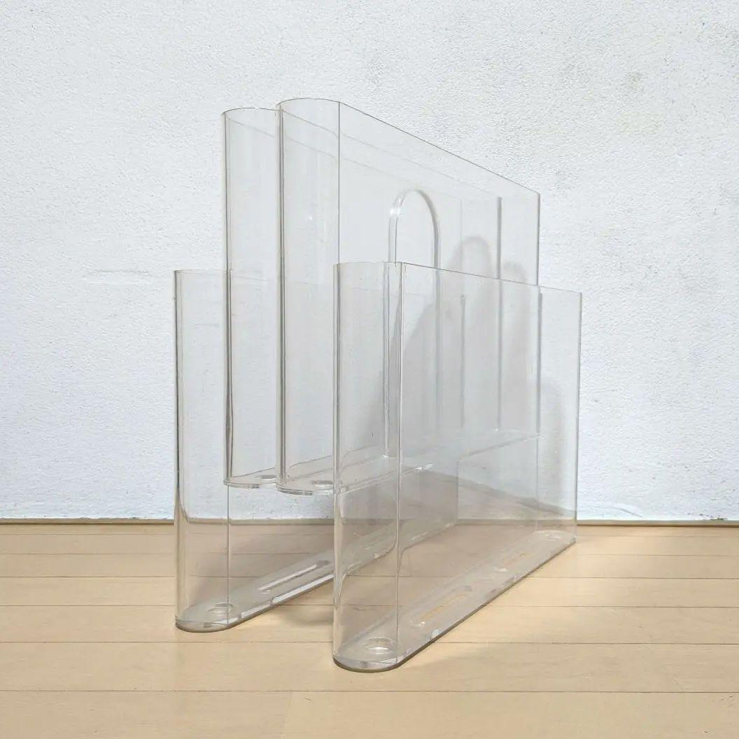 Kartell 4676 カルテル ポルタリビステ マガジンラック クリスタル