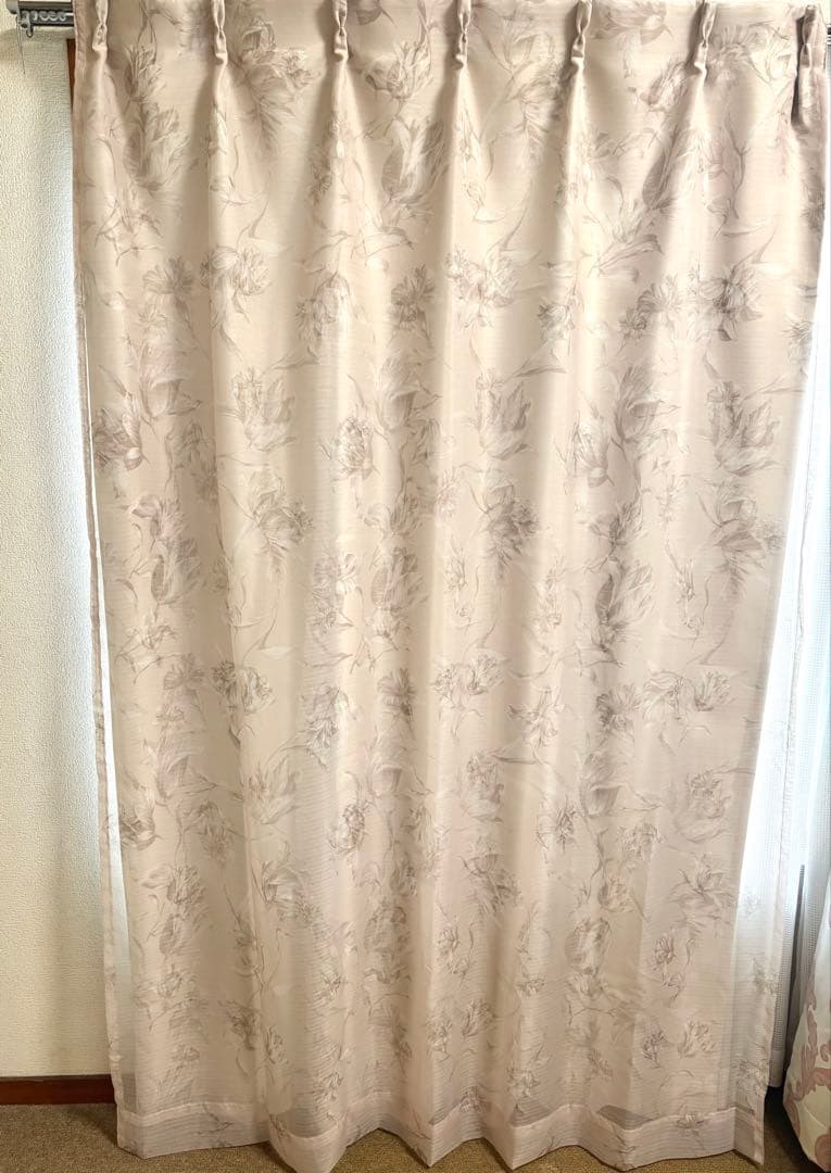 Francfranc 遮光リリアカーテン 2個セット