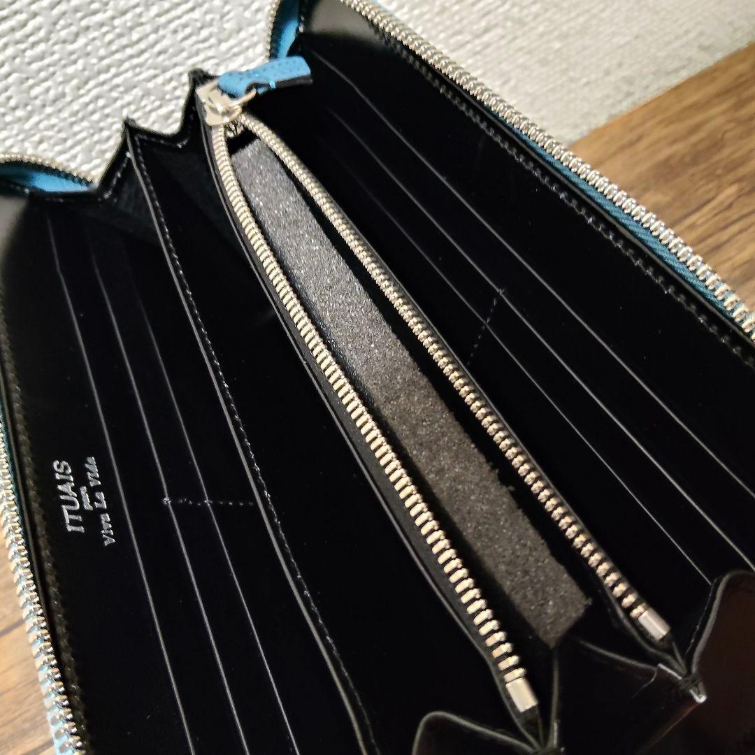 ITUAIS イトゥアイス キルティング レザー 本革 長財布 ロングウォレット