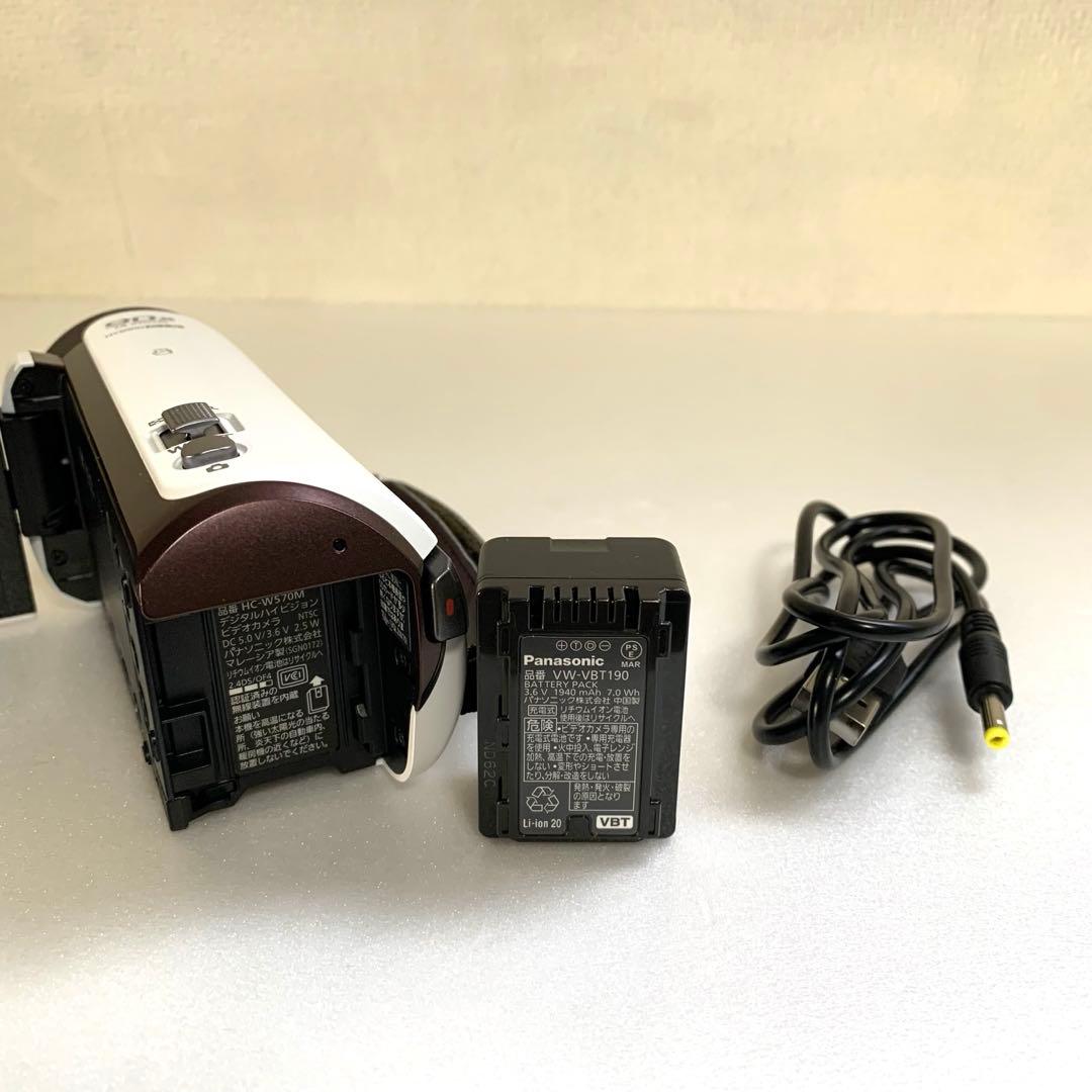 Panasonic ビデオカメラ【美品】 　HC-W570M ワイプ撮影対応