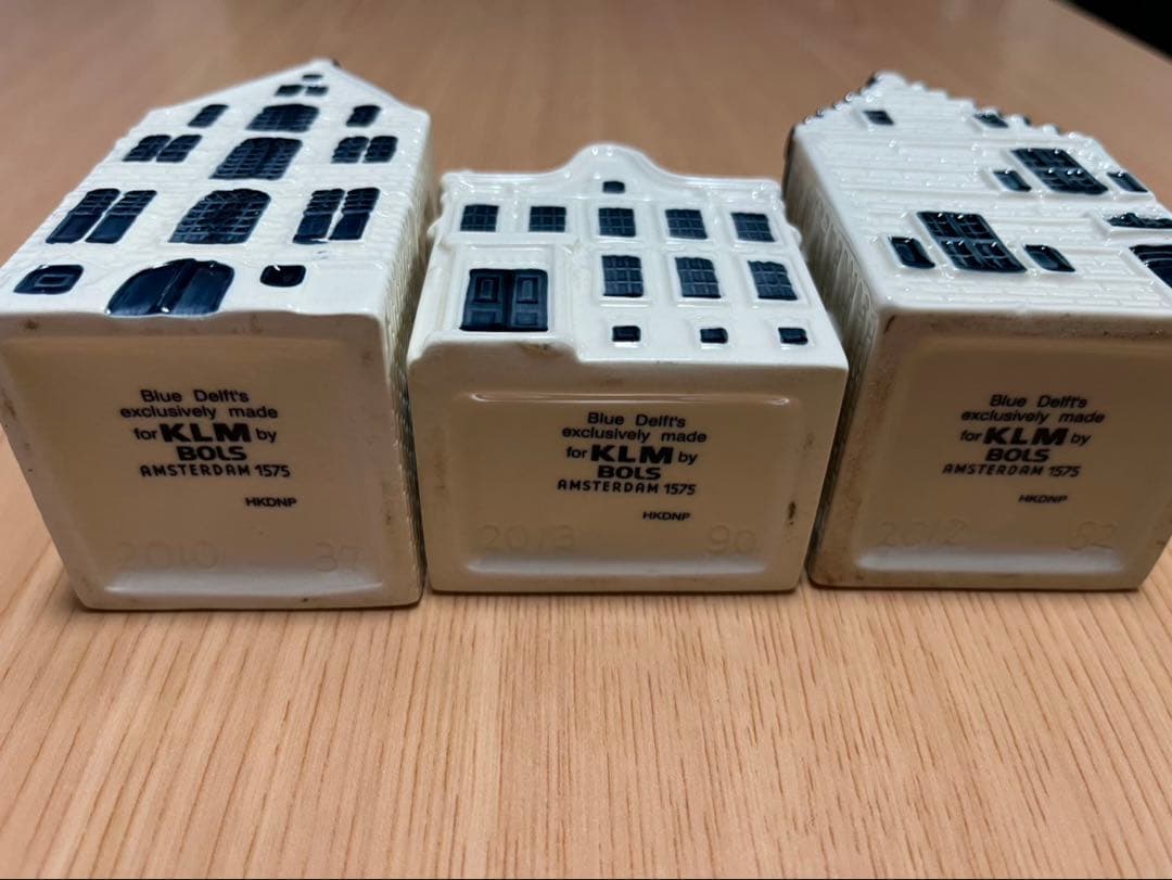 KLM BOLS デルフトブルーハウス6個セット