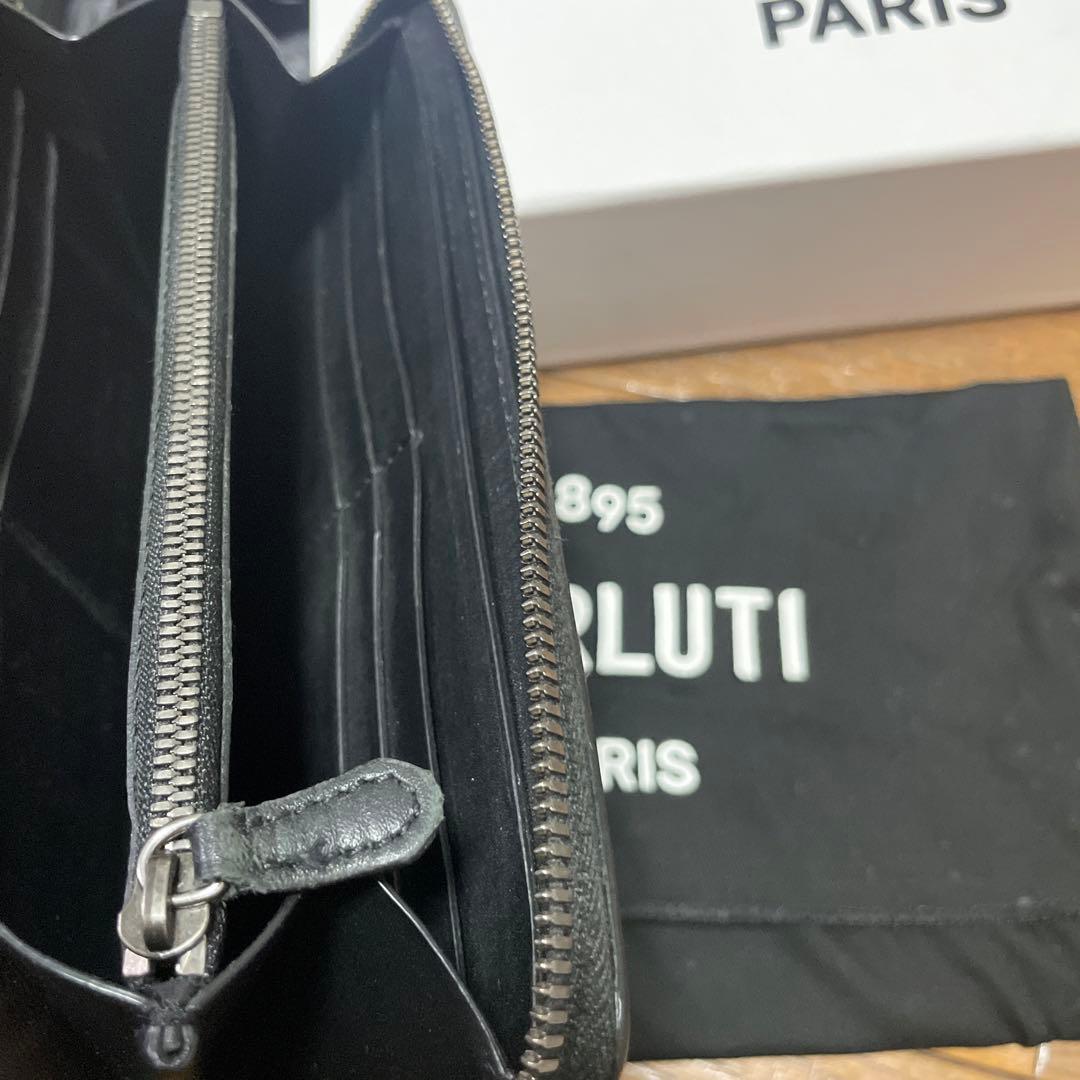 BERLUTI 長財布 青　ベルルッティ　ダブルスタンプ