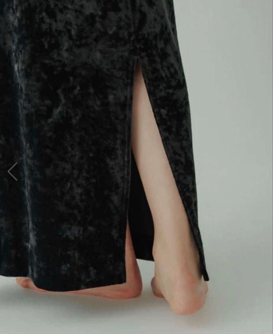 スカート yo BIOTOP Velor long tight skirt