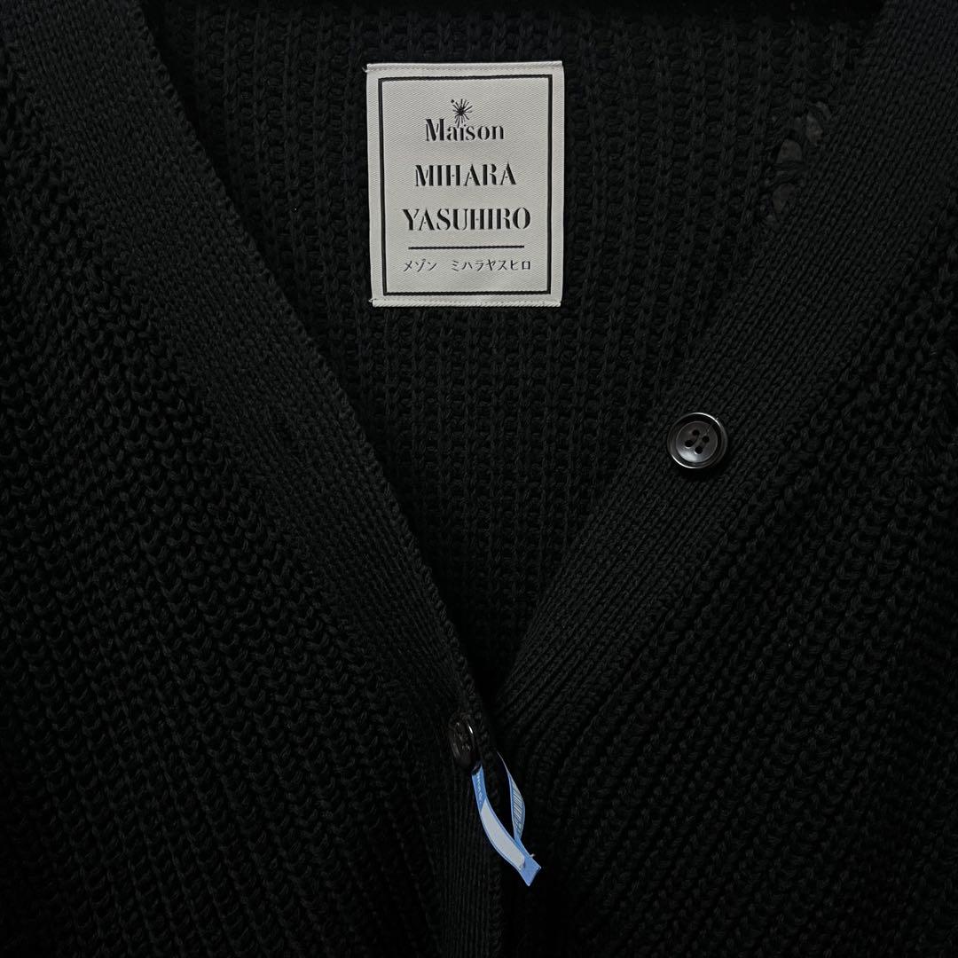 MAISON MIHARA YASUHIRO ダメージ ニット カーディガン