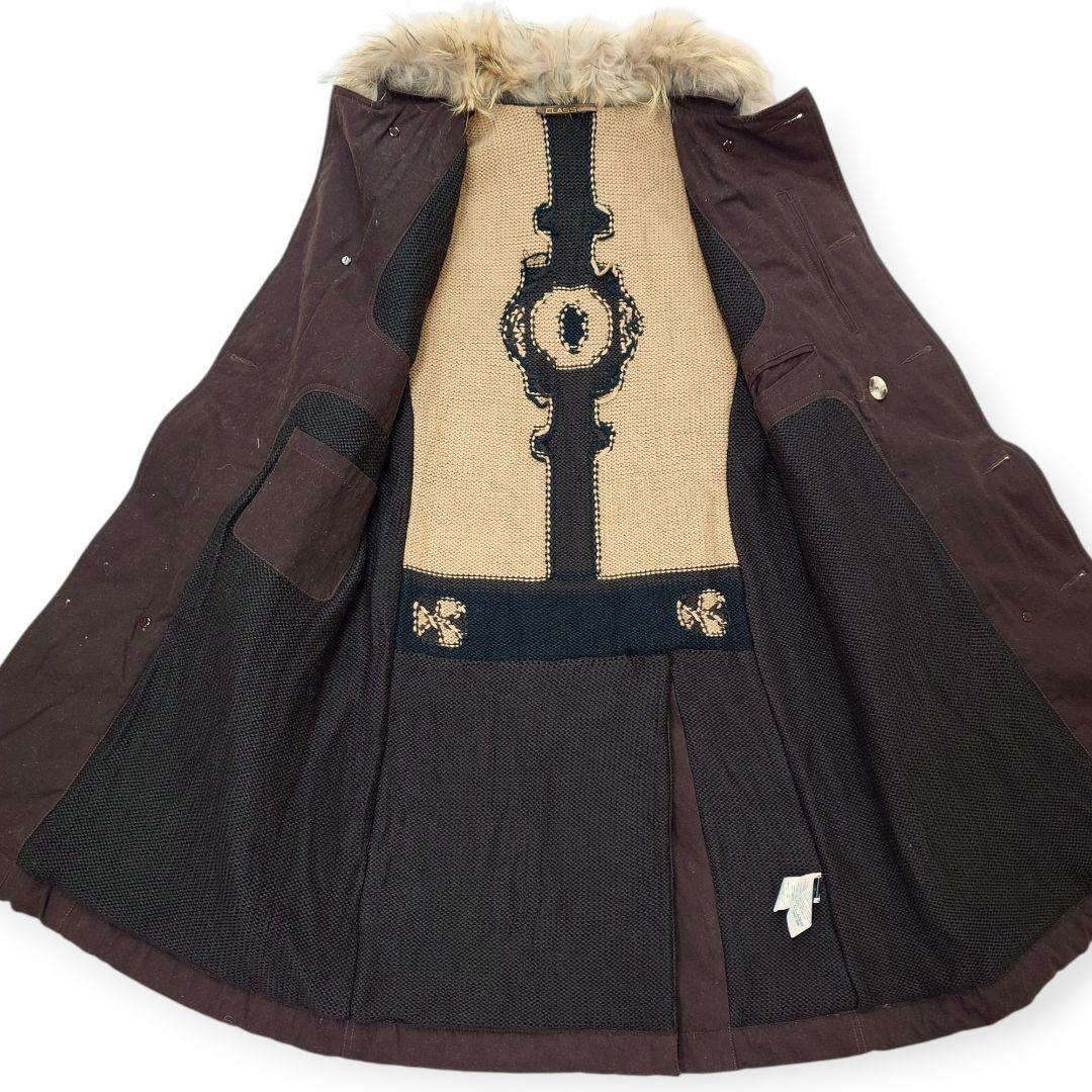00s【Archive】クラス ロベルトカヴァリ 2way ロングコート XL