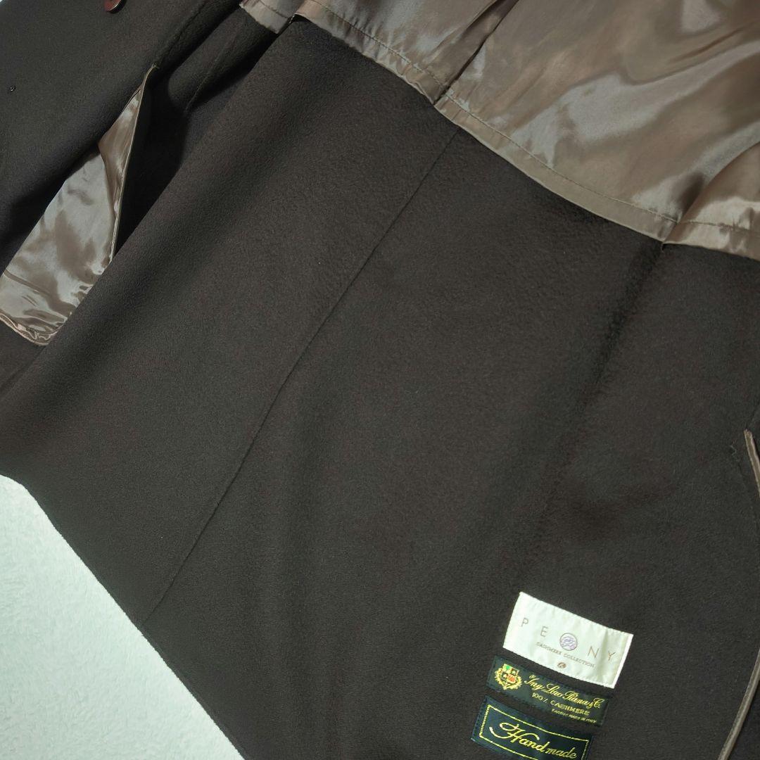 最高級 ロロピアーナ カシミヤ 100% PEONY ハンドメイド ロングコート