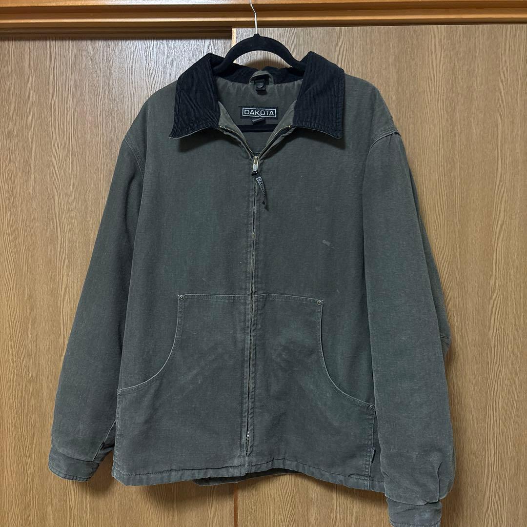 DAKOTA ダックジャケット ダークグレー キルティング裏地 ワークジャケット