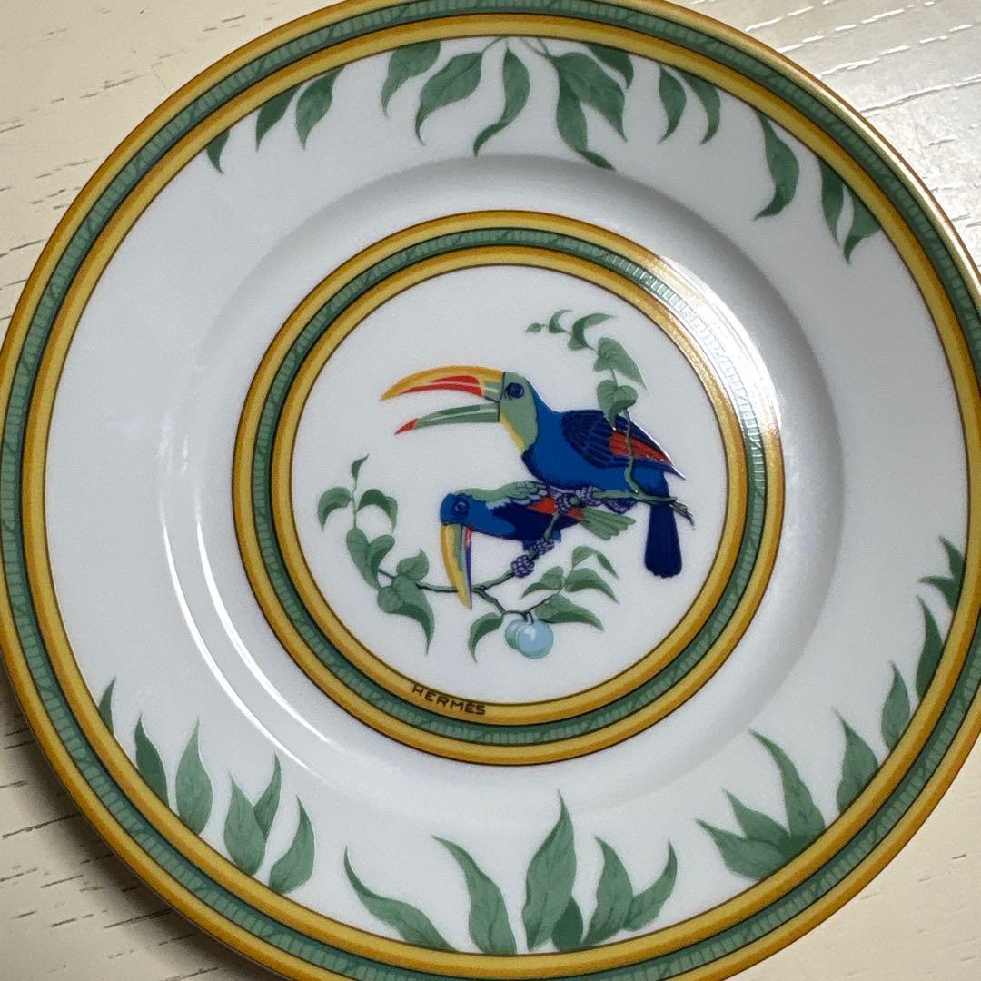HERMES Toucans デザイン 皿 5枚セット