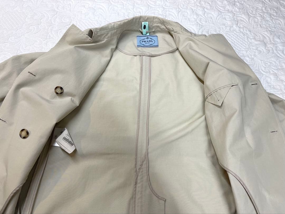 PRADA プラダ トレンチコート ベージュ 46 ベルト付