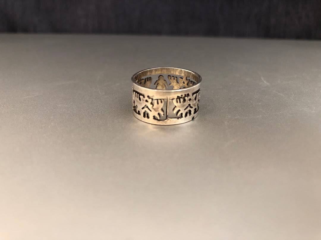 Piruwネイティブ民族handmadeリング＃命の木とmaiden少女12号