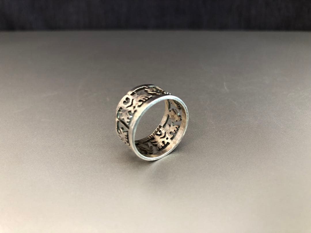 Piruwネイティブ民族handmadeリング＃命の木とmaiden少女12号