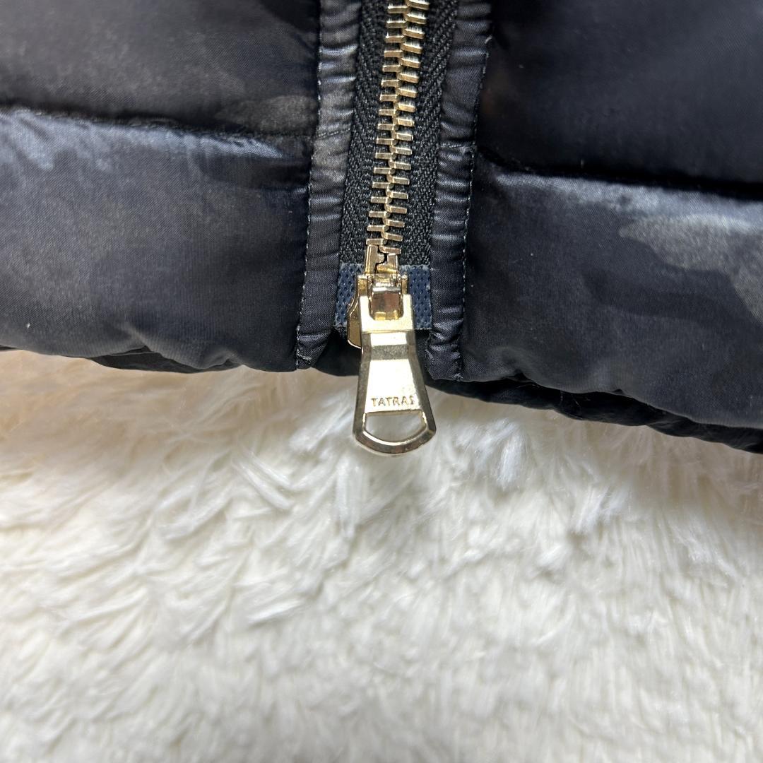 美品✨タトラス ダウンベスト リバーシブル カモフラ柄 ブラック M 軽量