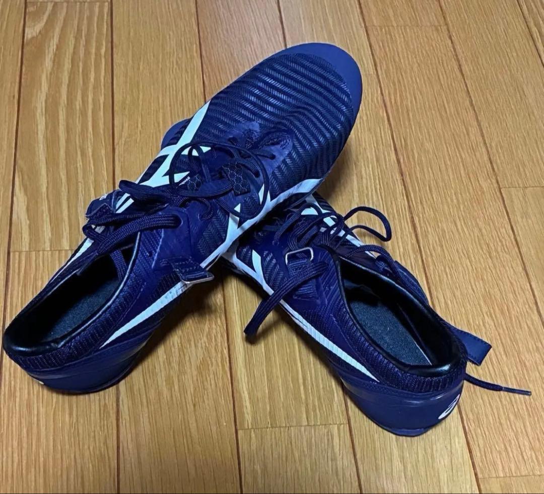 ASICS スパイクシューズ ネイビー