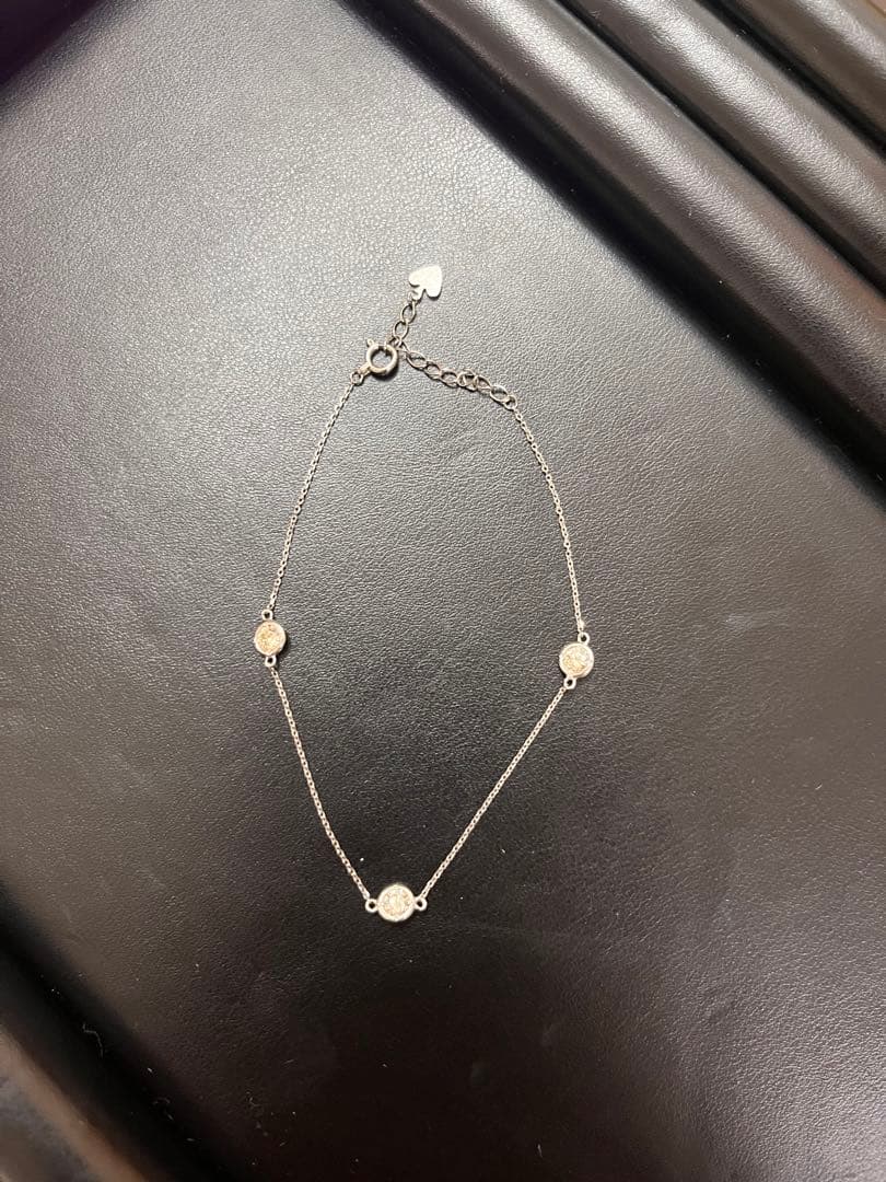 pt850 天然ダイヤモンドブレスレット　0.5ct