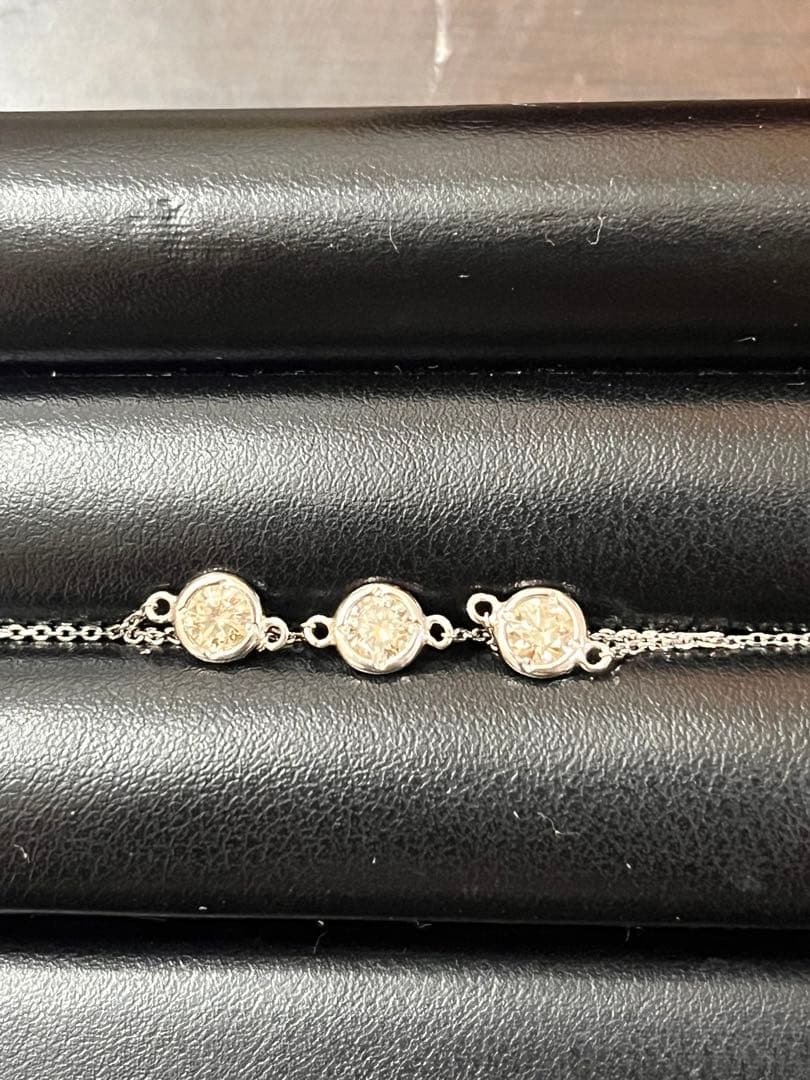 pt850 天然ダイヤモンドブレスレット　0.5ct