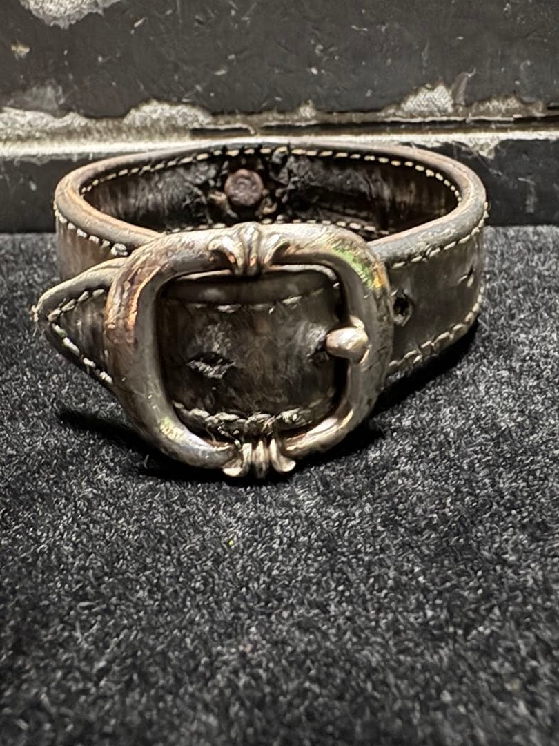 クロムハーツ　ガンスリンガーレザー　ブレスレット　JUNK